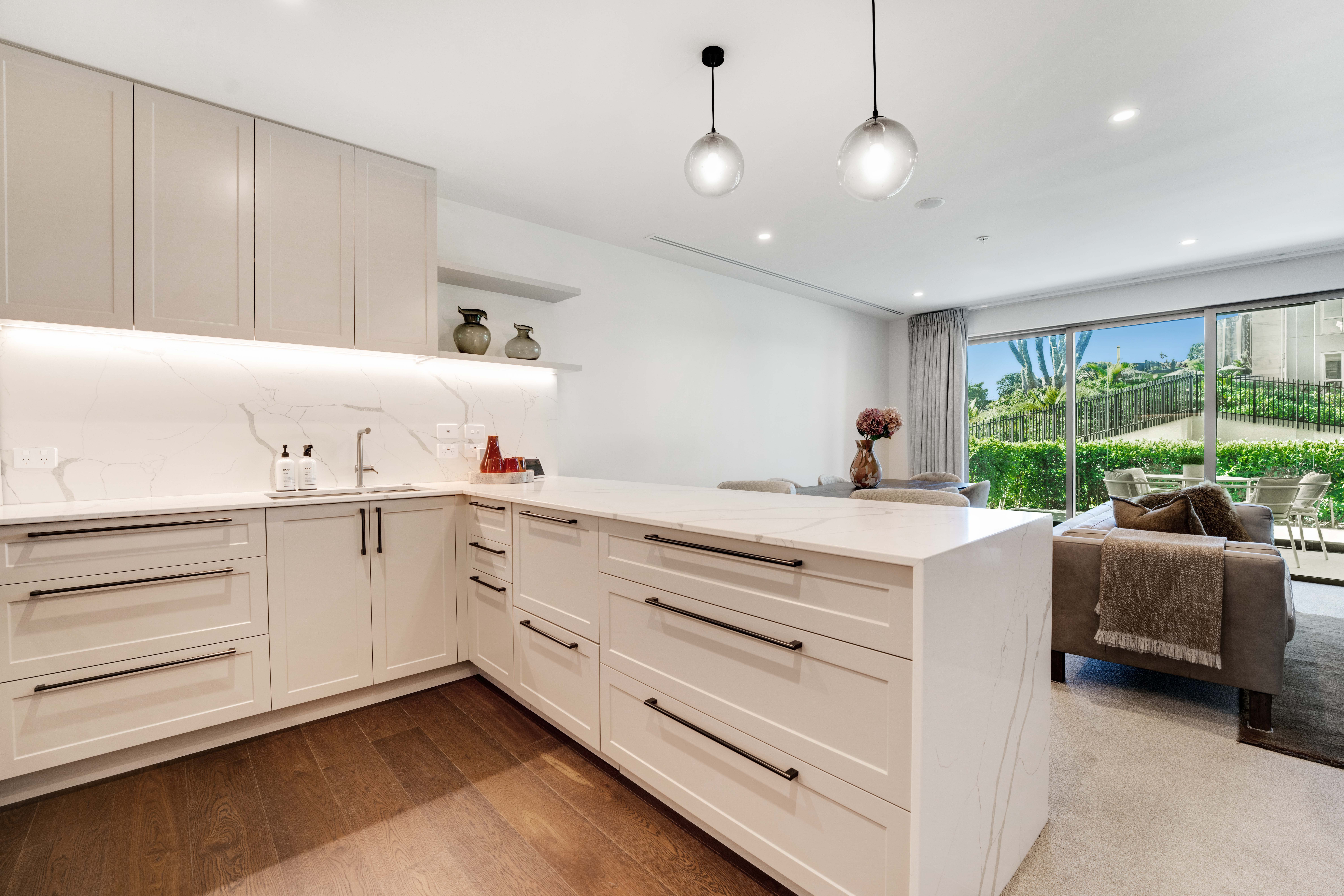 The Helier Apartment 219 Living Kitchen