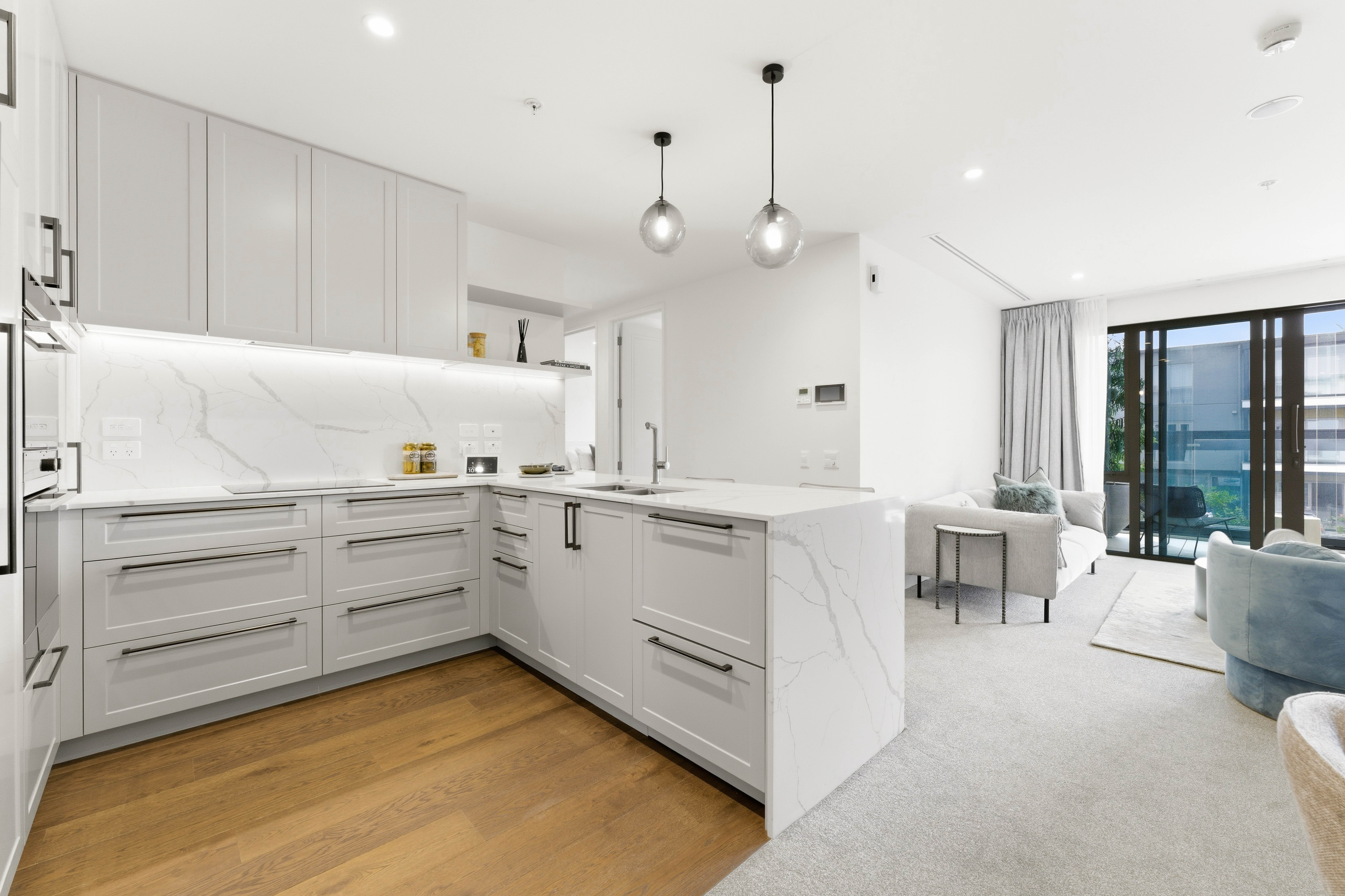 The Helier Apartment 402 Living